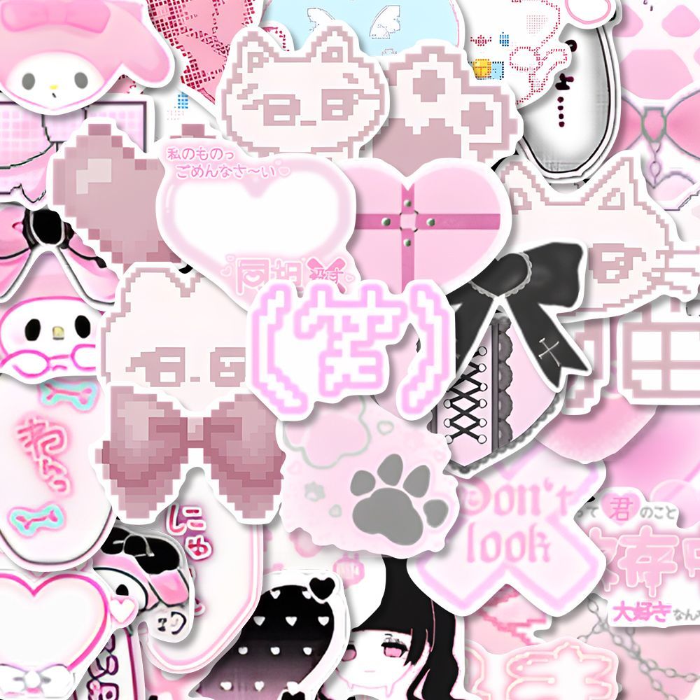Random Kawaii 64 Pieces Stickers