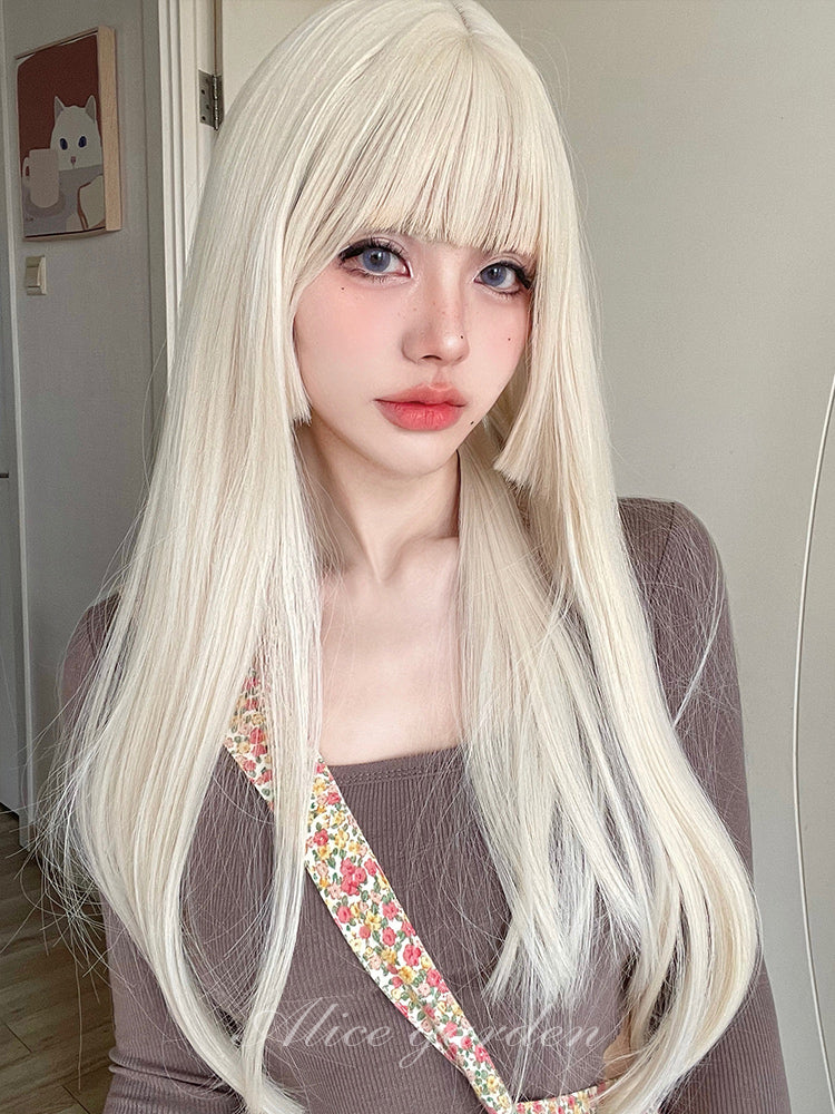 Blonde Straight Long Wig