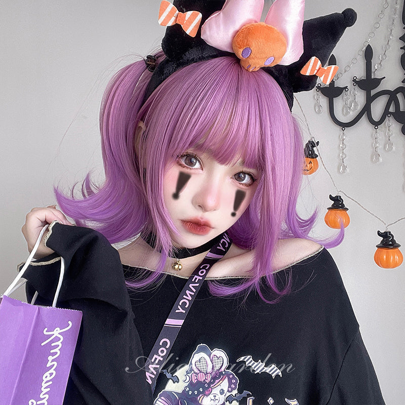 Harajuku Purple Short Wig