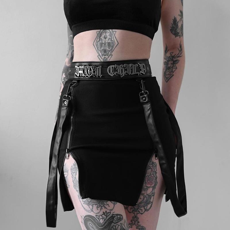 Dark Side Zipper Skirt