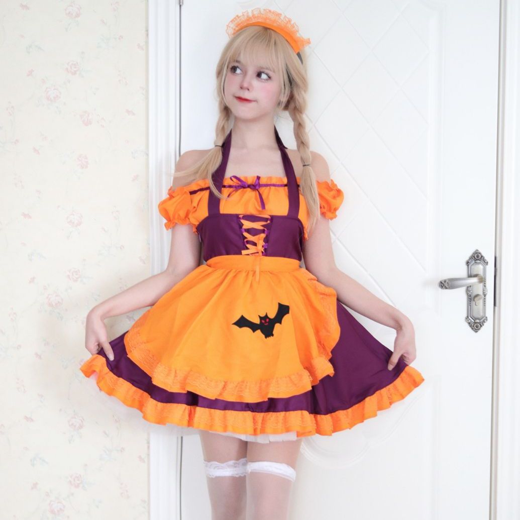 Halloween Night Bat Maid Dress