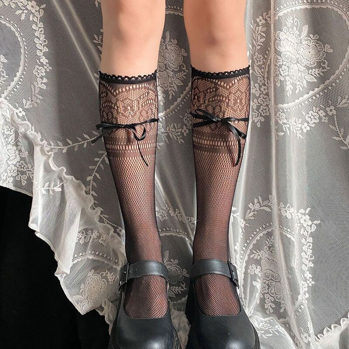 Lolita Lace Ribbon Bow Socks