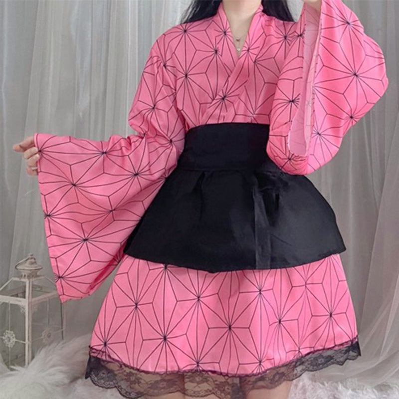 Kamado Inspired Kimono Outfit