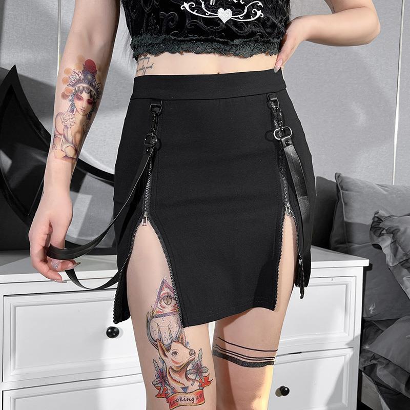 Dark Side Zipper Skirt