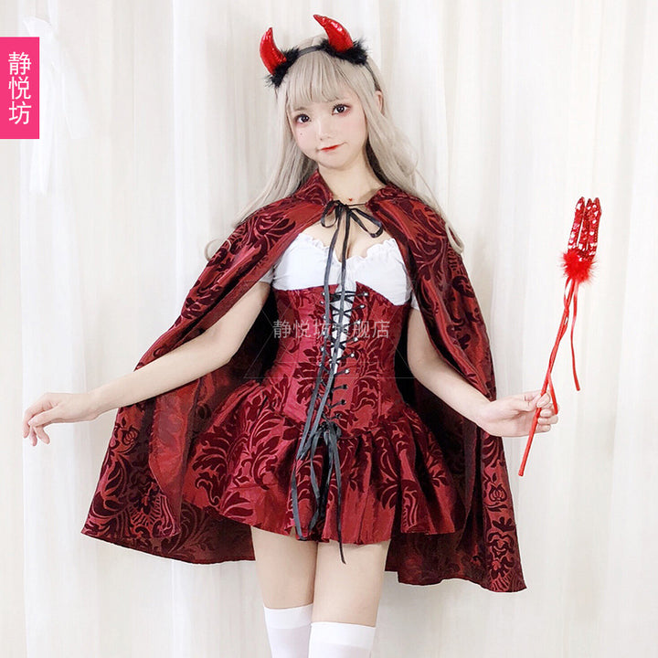 Halloween Red Hood Devil Dress