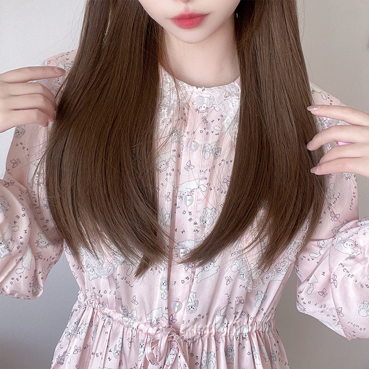 Japanese Straight Brown Long Wig