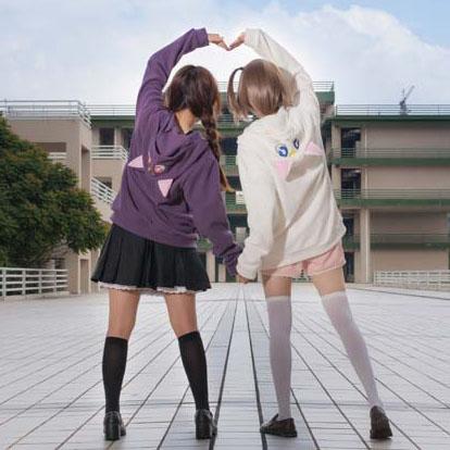 Luna and Artemis Sailor Moon Hoodie Sweater