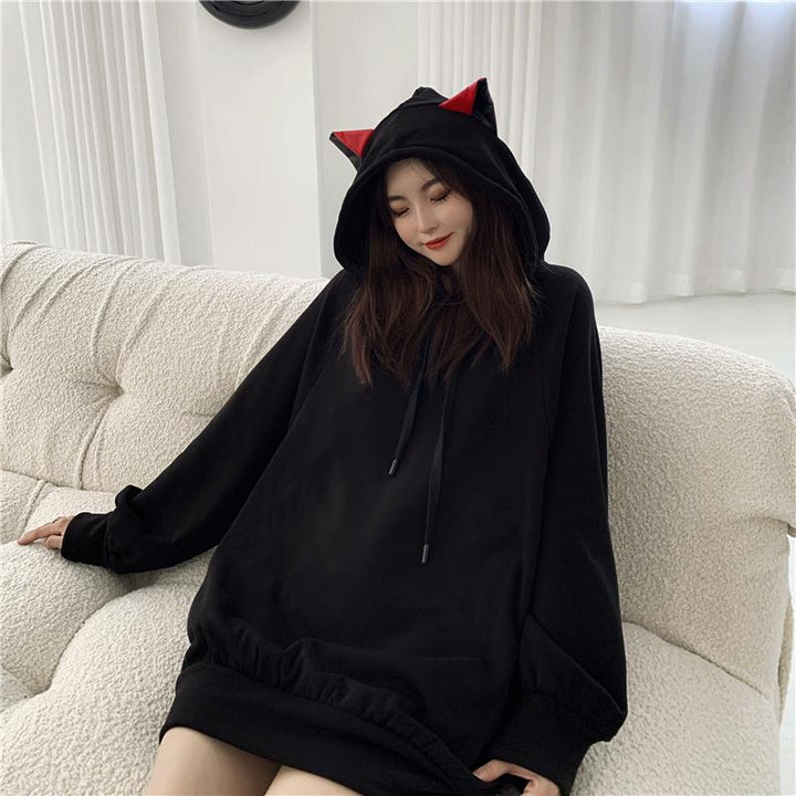 Black Cat Hoodie Sweater SD00973