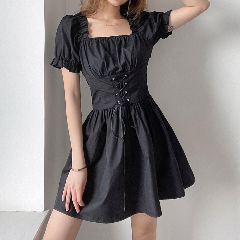 Black Corset slim Dress SD01141