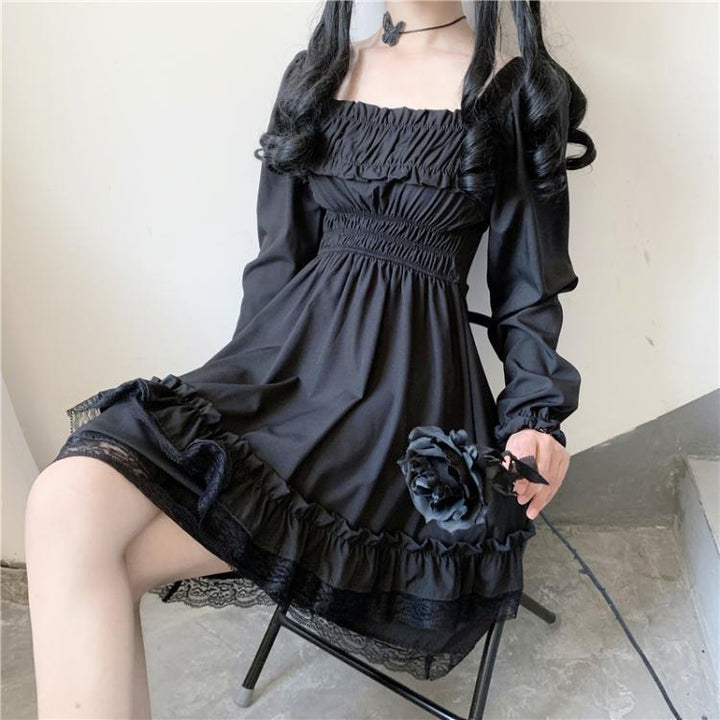Black Lace Lolita Dress SD02289