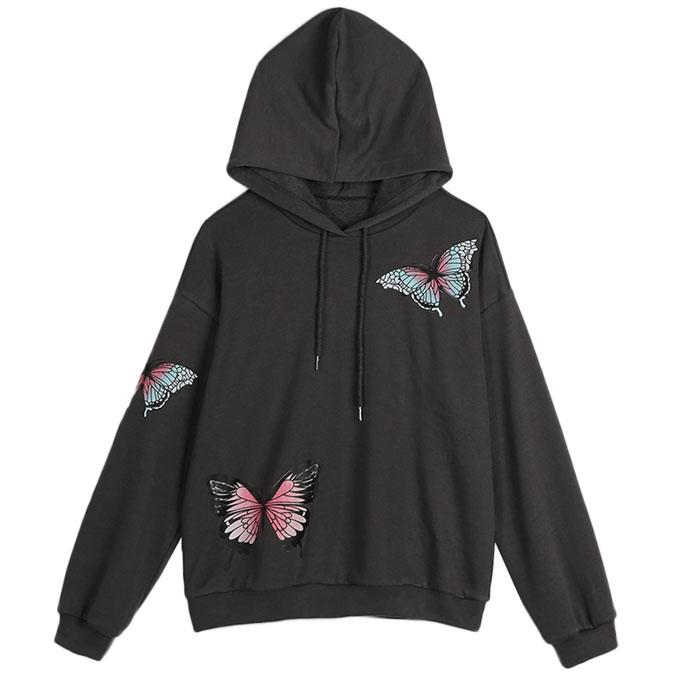 Butterfly Grey Hoodie SD00763