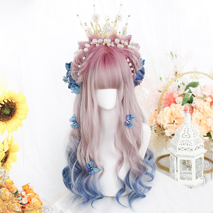 Candy Gradient Wave Long Wig SD01082