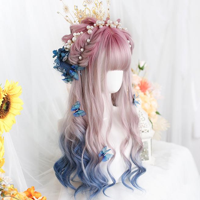 Candy Gradient Wave Long Wig SD01082