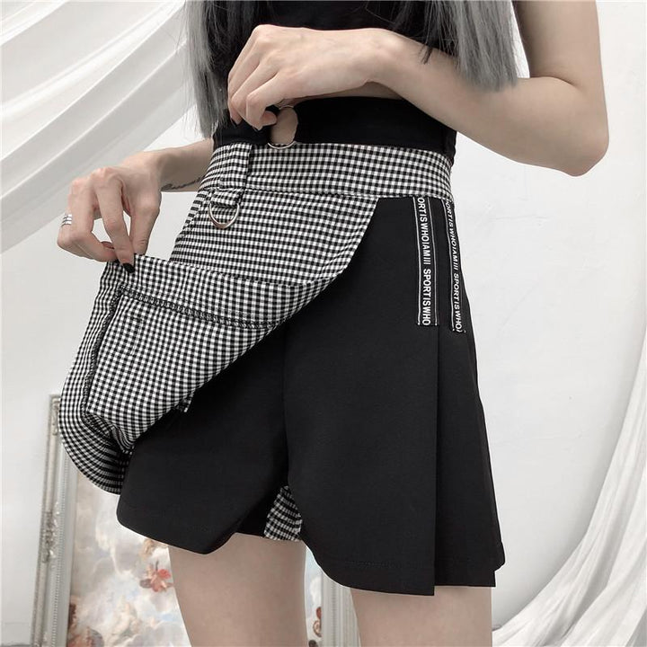 Checkered Skirt Shorts SD00606