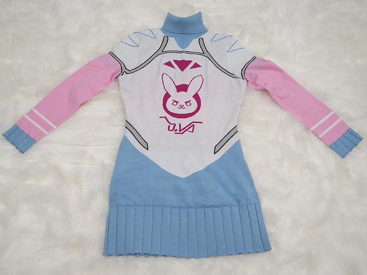 Sale Overwatch Winter D.VA Sweater Dress MF02550 - SYNDROME - Cute Kawaii Harajuku Street Fashion Store