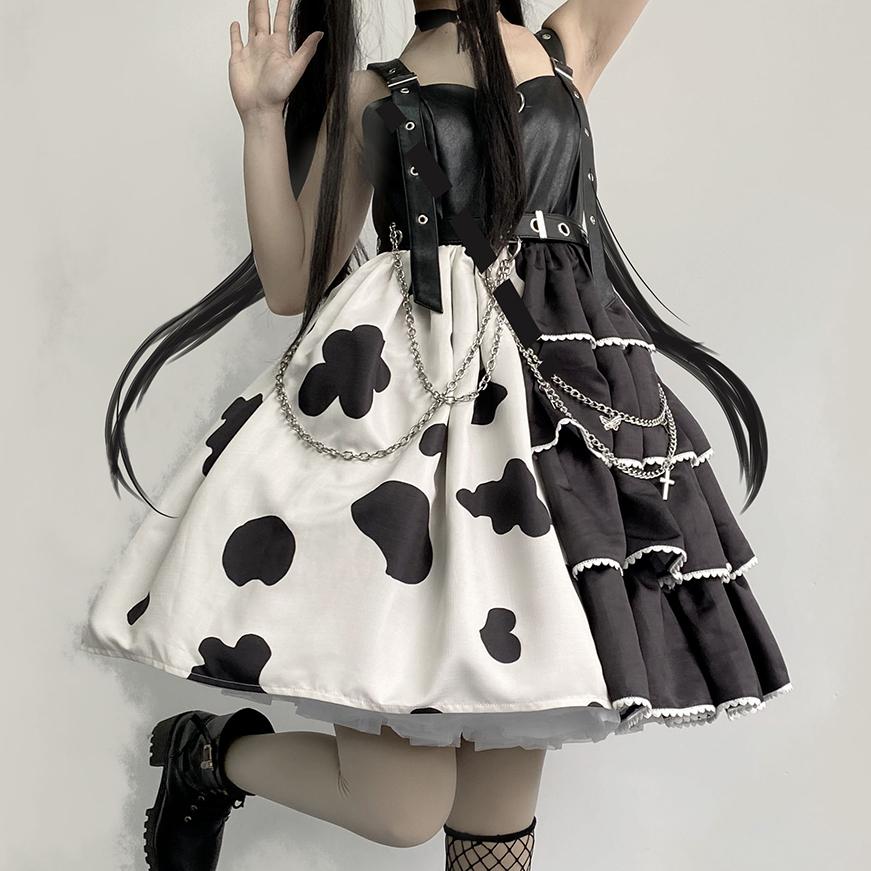 Double Cow Lolita Dress SD00368 - SYNDROME - Cute Kawaii Harajuku Street Fashion Store