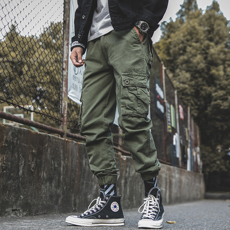 Flap Pocket Tapered Cargo Pants M00006