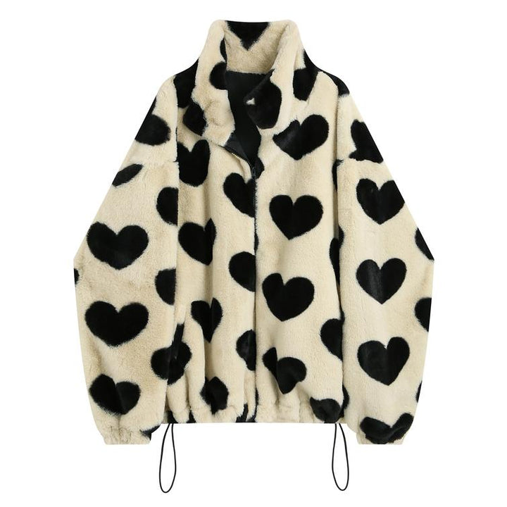 Fluffy Heart Thick Jacket SD01049