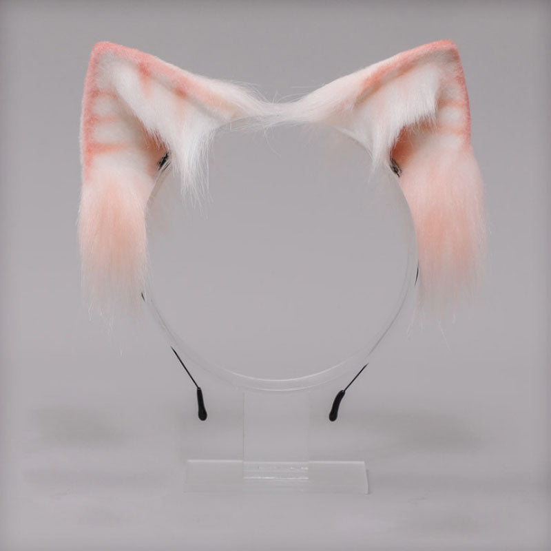 Furry Stripes Cat Ears Headband/Tails SD02065