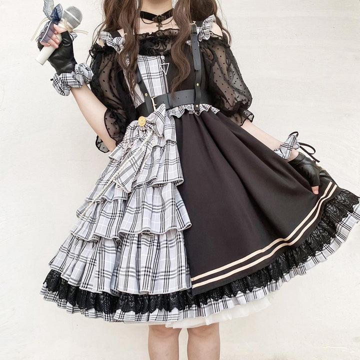 Harajuku Girl Plaid Loli Dress SD00534