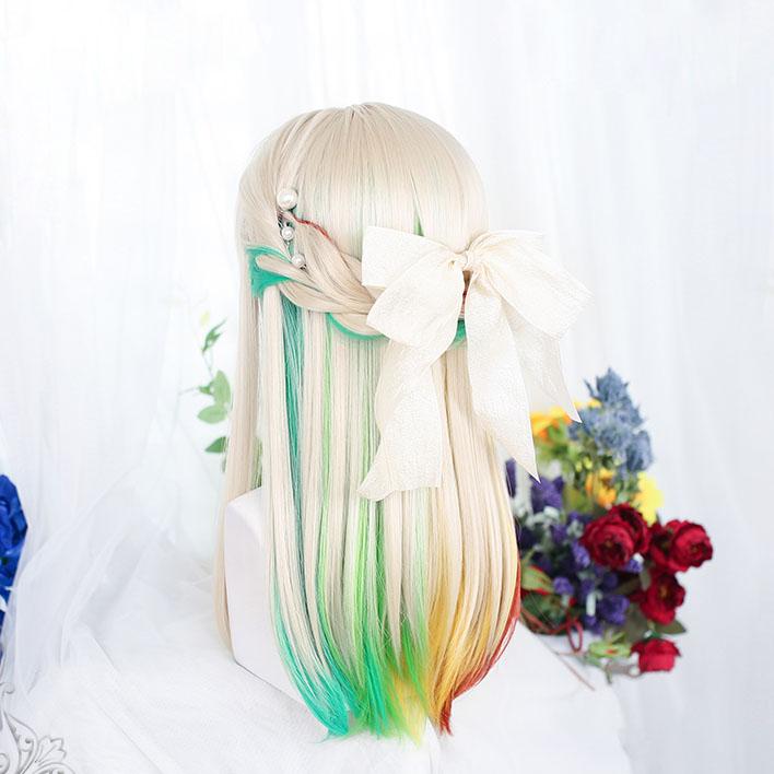 Harajuku Rainbow Blonde Long Wig SD012001