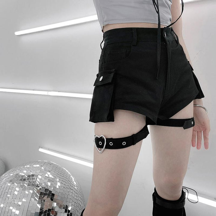 Heart Buckle Straps Shorts SD00610