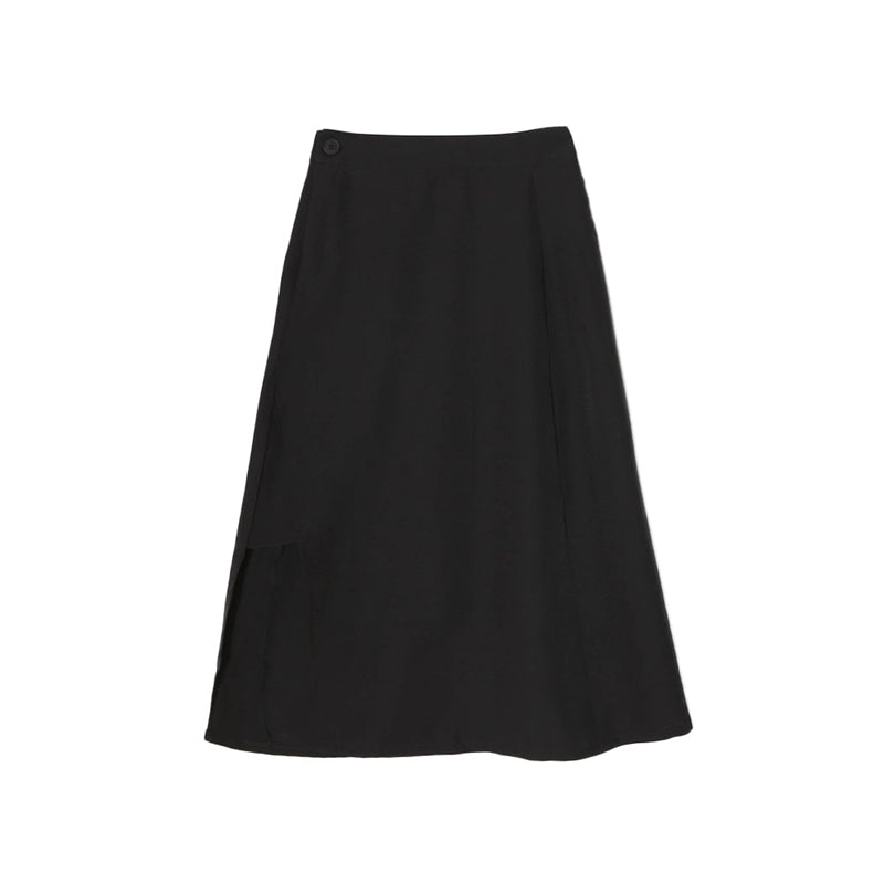 High Waist Black Long Skirt SD01939