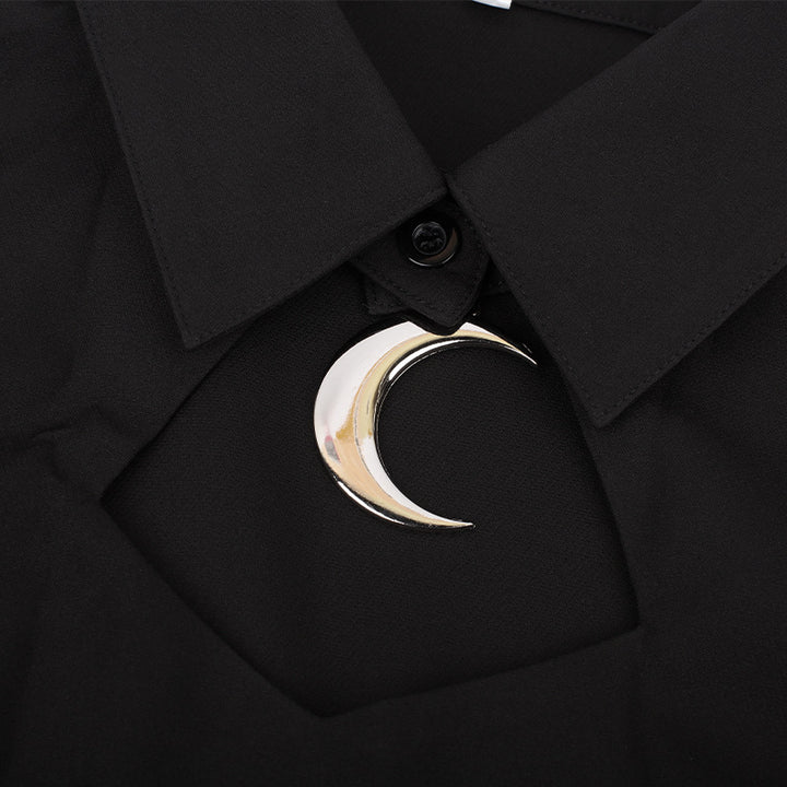 Hollow Moon Collar Dress SD00868