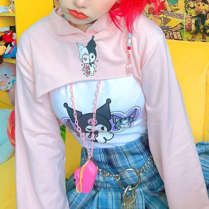 Kuromi Pink Short Shirt SD00914
