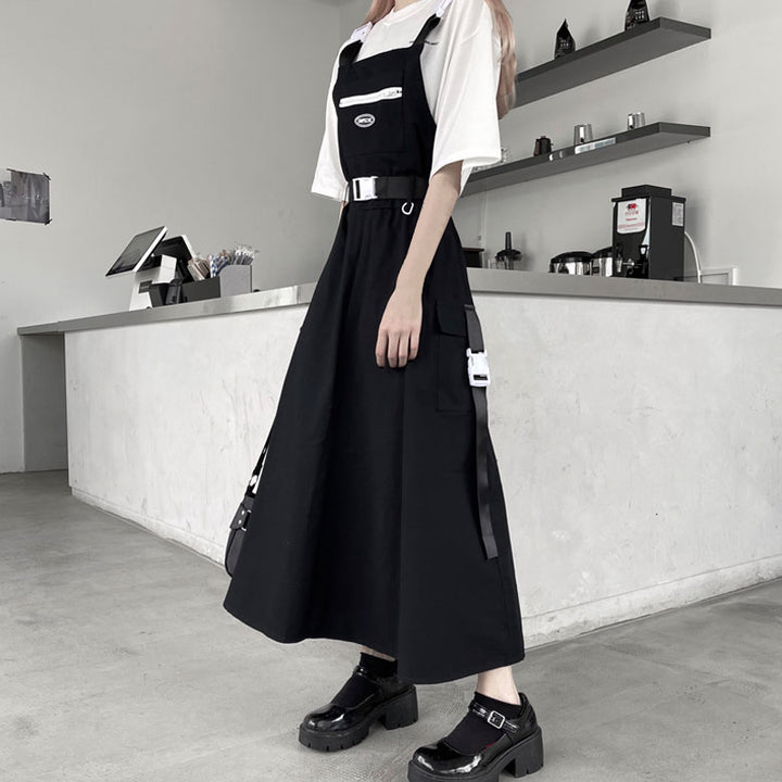 Street Long suspender Skirt SD01719