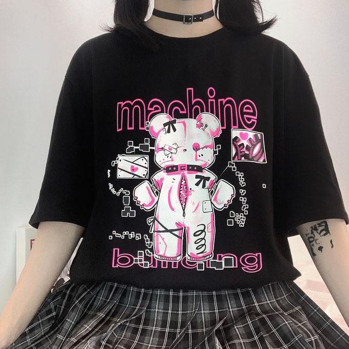 Machine Teddy Bear T-shirt SD00709