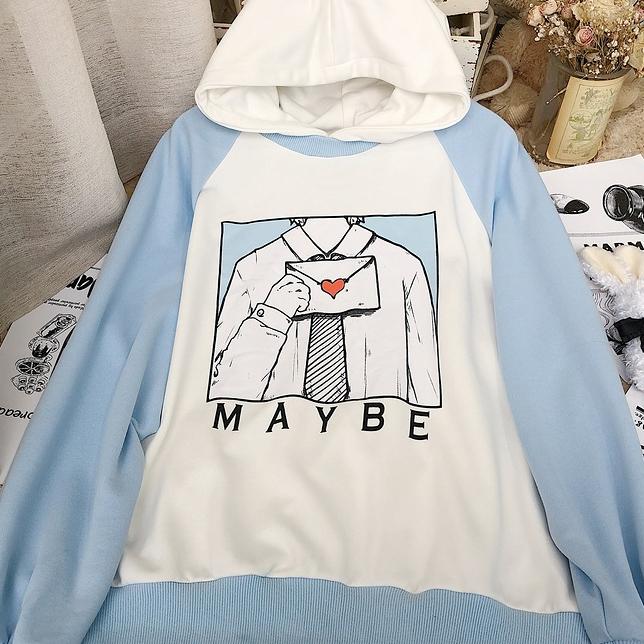 Maybe Love Letter Sweater SD00154 - SYNDROME - Cute Kawaii Harajuku Street Fashion Store