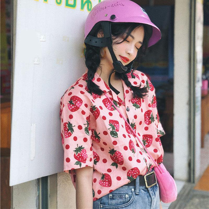Strawberry Blouse SD00211 - SYNDROME - Cute Kawaii Harajuku Street Fashion Store