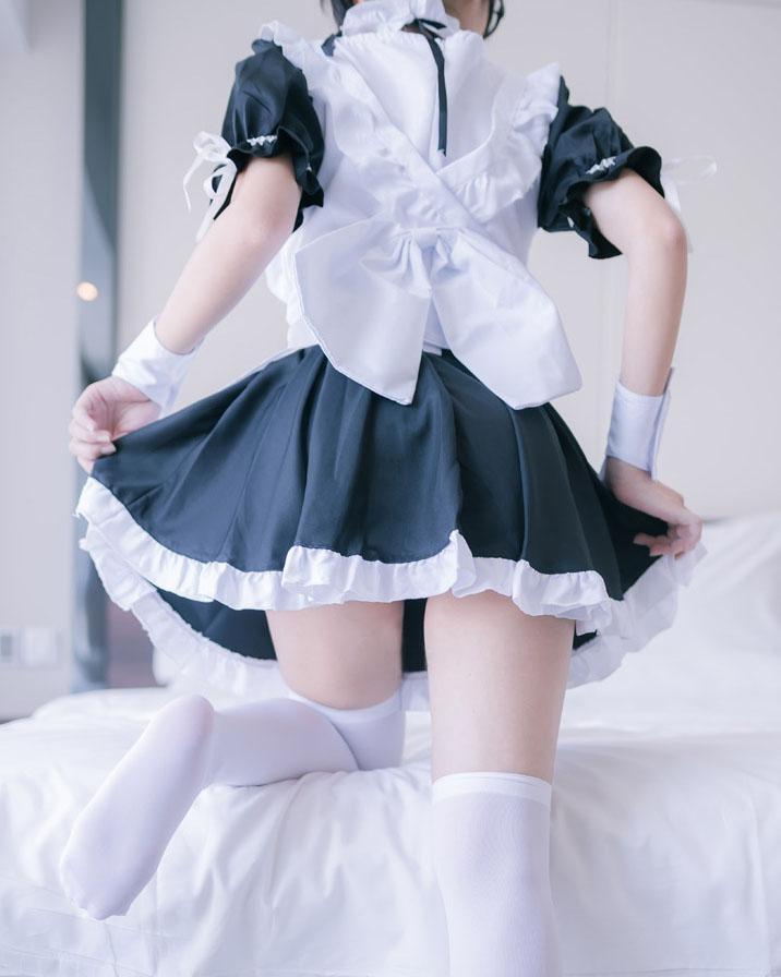 Japanese Kawaii Casual Black White Maid Dress SD00080 – SYNDROME