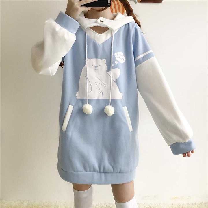 Polar Bear Long Sweater Dress SD00321 - SYNDROME - Cute Kawaii Harajuku Street Fashion Store