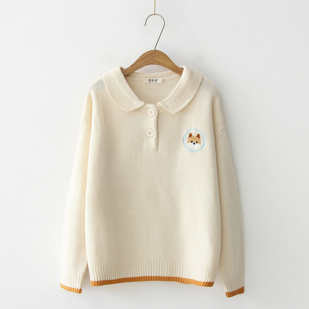Shiba Inu Sweater SD00450 - SYNDROME - Cute Kawaii Harajuku Street Fashion Store