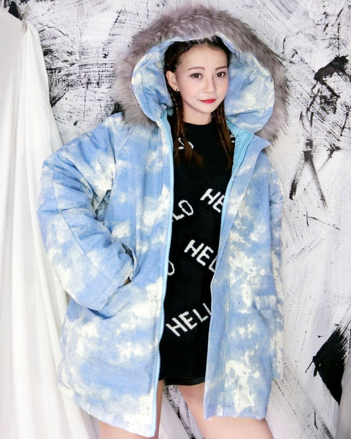 Cloud Winter Coat SD00036 - SYNDROME - Cute Kawaii Harajuku Street Fashion Store