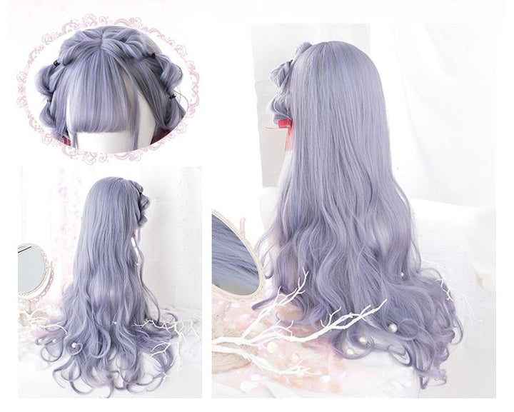 Gradient Grey Curly Lolita Long Wig SD00444 - SYNDROME - Cute Kawaii Harajuku Street Fashion Store