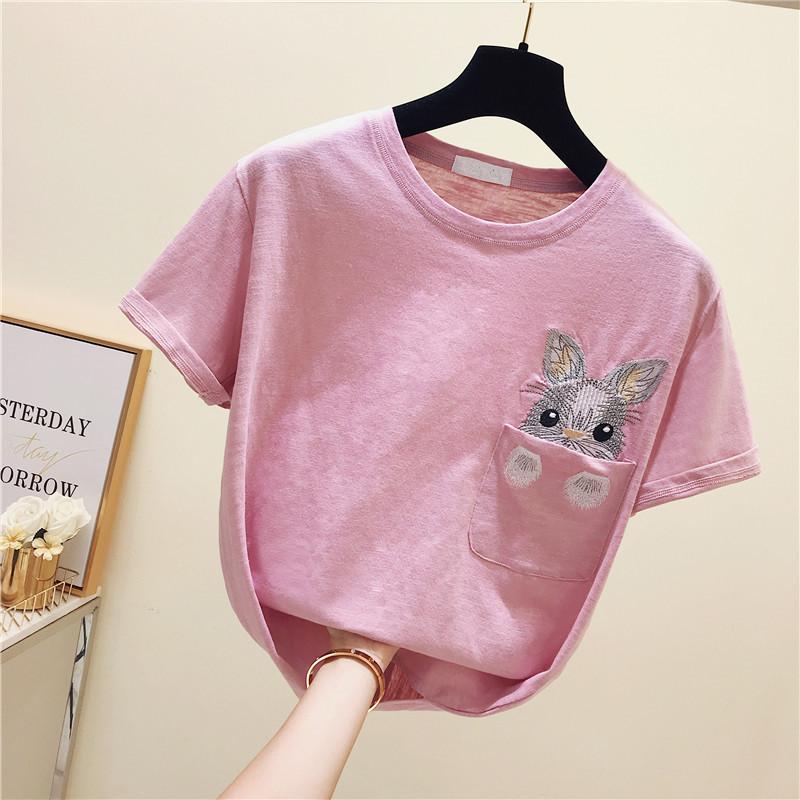 Bunny Pocket T-Shirt SD00949 - SYNDROME - Cute Kawaii Harajuku Street Fashion Store