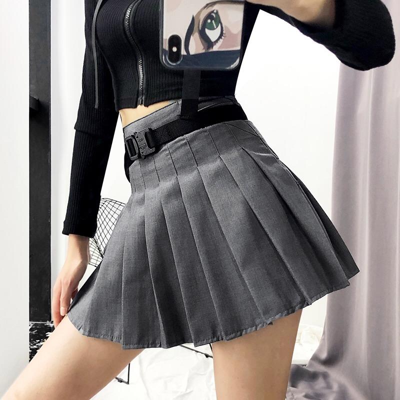 Japanese Grunge Pleated High Waist Skirt Japanese SD00204 – SYNDROME ...