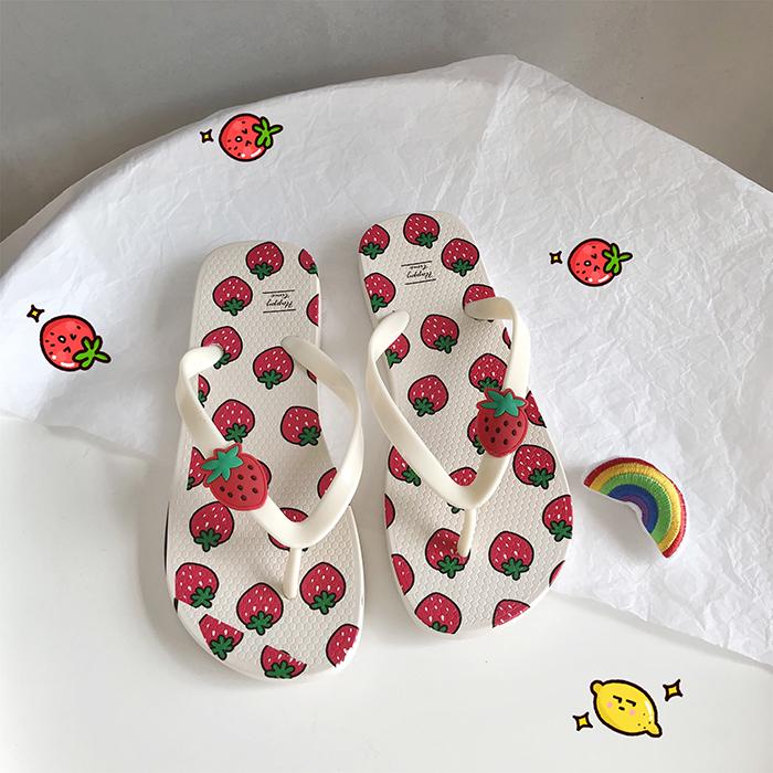 Strawberry Slippers SD01125 - SYNDROME - Cute Kawaii Harajuku Street Fashion Store
