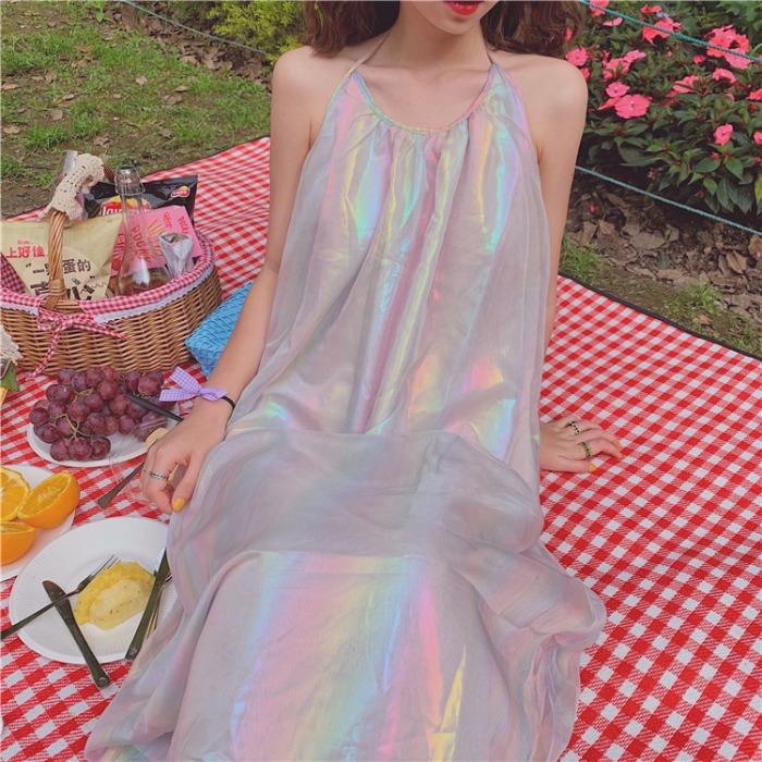 Holographic Rainbow Dress SD01072 - SYNDROME - Cute Kawaii Harajuku Street Fashion Store
