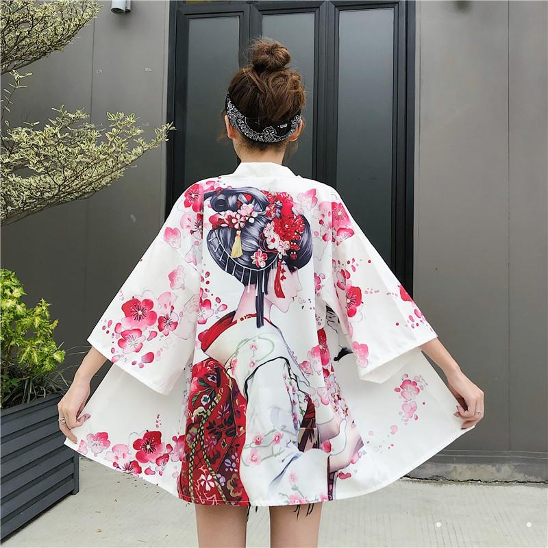 Japanese Summer Sakura Blossom Geisha Haori SD01155 – SYNDROME - Cute ...