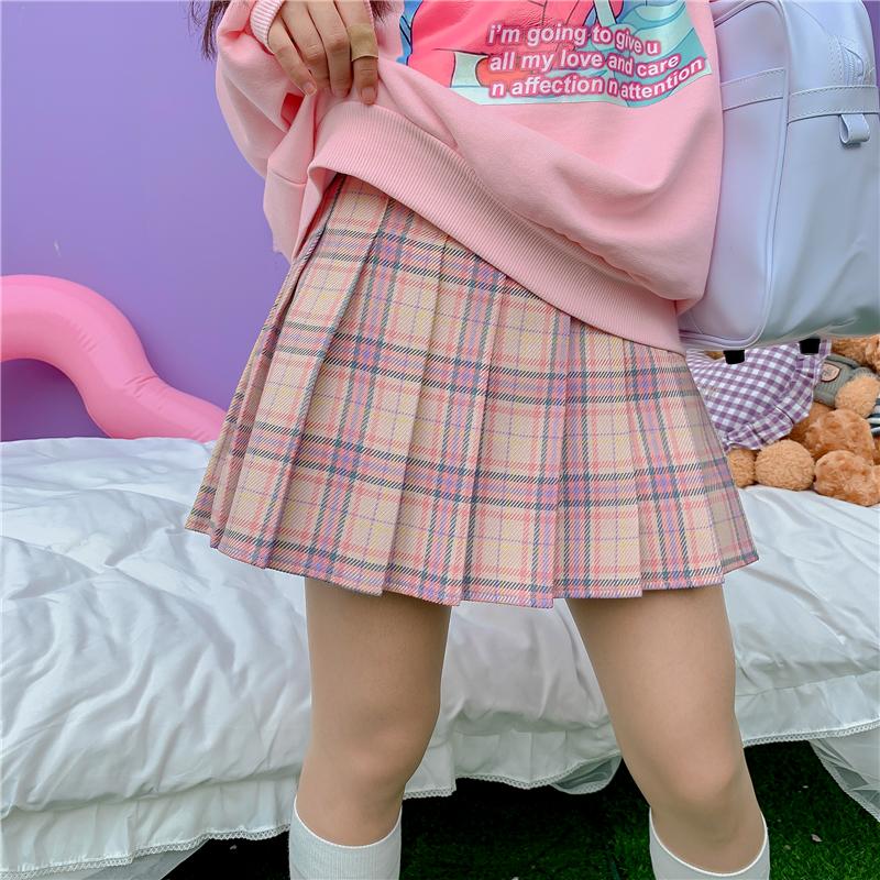 Colorful Plaid Skirt SD01484 - SYNDROME - Cute Kawaii Harajuku Street Fashion Store