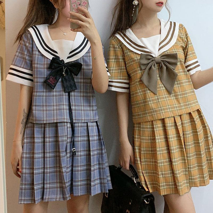 Plaid Couple School Uniform SD00243 - SYNDROME - Cute Kawaii Harajuku Street Fashion Store