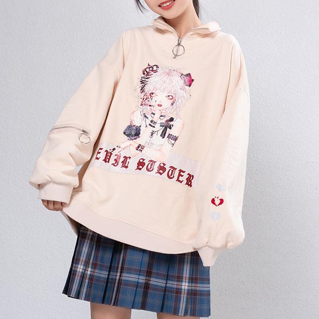 Evil Sister Harajuku Sweater SD02427 - SYNDROME - Cute Kawaii Harajuku Street Fashion Store