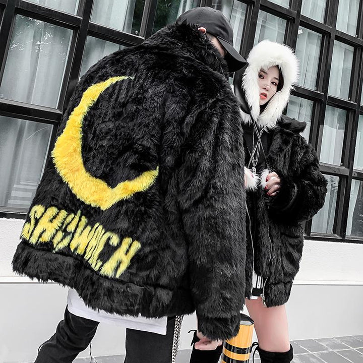 Moon Fur Jacket SD01604 - SYNDROME - Cute Kawaii Harajuku Street Fashion Store