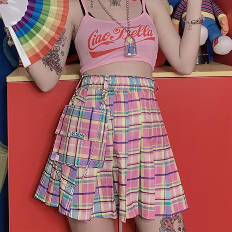 Pastel Yes Pleated Skirt SD00876 - SYNDROME - Cute Kawaii Harajuku Street Fashion Store