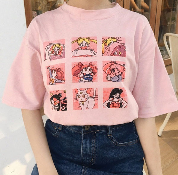 Sailor Moon Cute Printed T-shirt SD02351