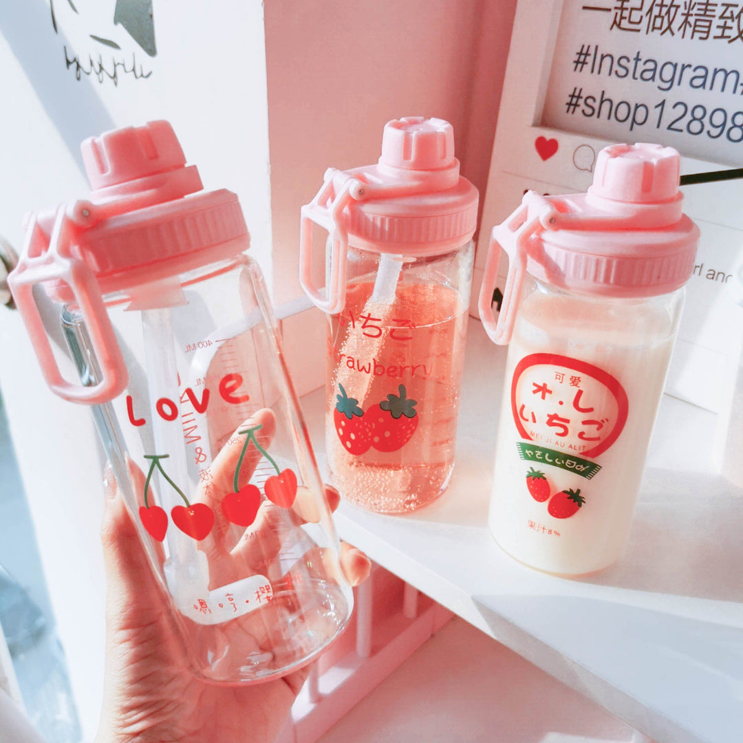 Fruity Stay Hydrated Drinking Bottle SD01177 - SYNDROME - Cute Kawaii Harajuku Street Fashion Store